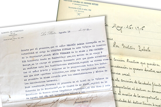 De gran actividad social Melitón fue miembro de la Asociación española y socio-fundador de la Cámara de Comercio de la Provincia (de Buenos Aires) y del Banco Crédito Platense.