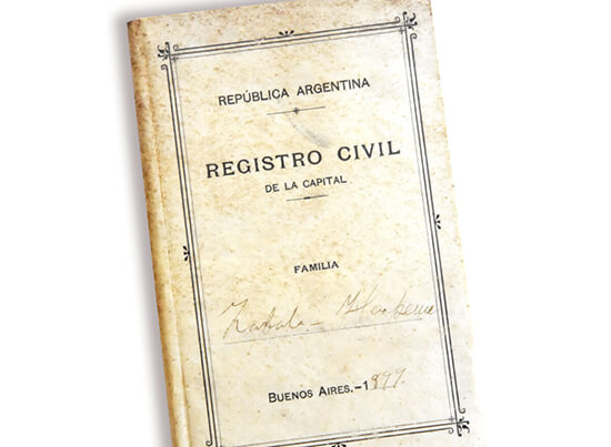Libreta de Familia del matrimonio Zabala-Hasperué 1899